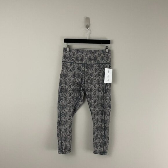 Athleta Ultimate Stash Pocket Snake 7/8 Tight Quail Gray Leggings Size 1X - Picture 1 of 8